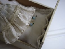 画像4: Victorian Blonde China Head Doll Wearing a Blue Corset//6.3in (4)