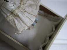 画像5: Victorian Blonde China Head Doll Wearing a Blue Corset//6.3in (5)