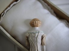 画像10: Victorian Blonde China Head Doll Wearing a Blue Corset//6.3in (10)