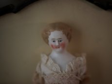 画像14: Victorian Blonde China Head Doll Wearing a Pink Corset＆Pink Boots//6.7in (14)