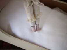 画像8: Victorian Blonde China Head Doll Wearing a Pink Corset＆Pink Boots//6.7in (8)
