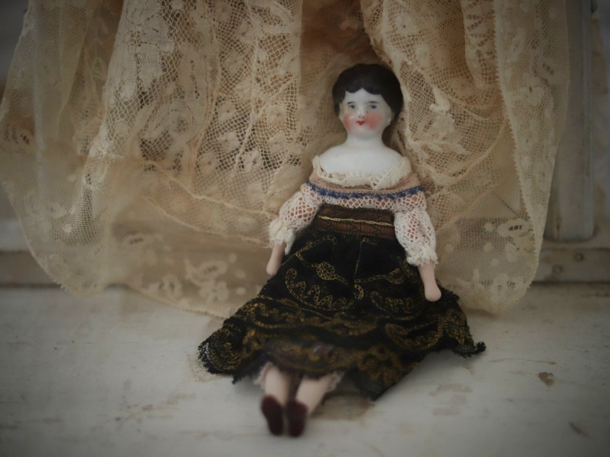 画像1: China Head Doll //6.5in (1)