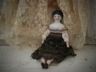 * vintage doll's head ୨୧ * 黒髪のチャイナヘッドさん vintage doll's head ୨୧ * 黒髪のチャイナヘッドさん vintage