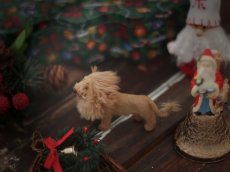 画像3: Wagner Handwork  小さな動物たちシリーズ/赤いリボンのクリスマスオーナメント / Wagner Künstlerschutz (3)