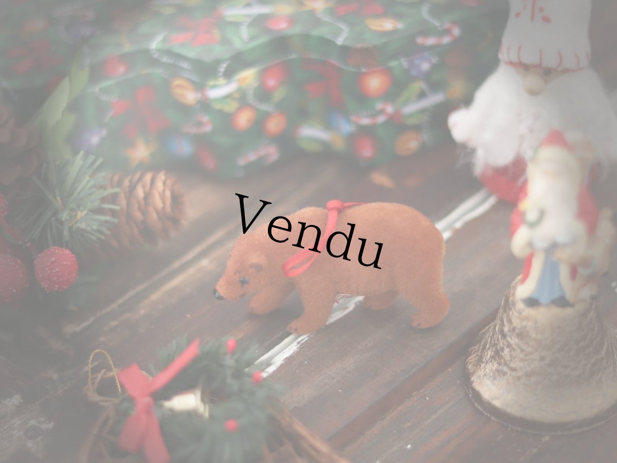 画像21: Wagner Handwork  小さな動物たちシリーズ/赤いリボンのクリスマスオーナメント / Wagner Künstlerschutz (21)