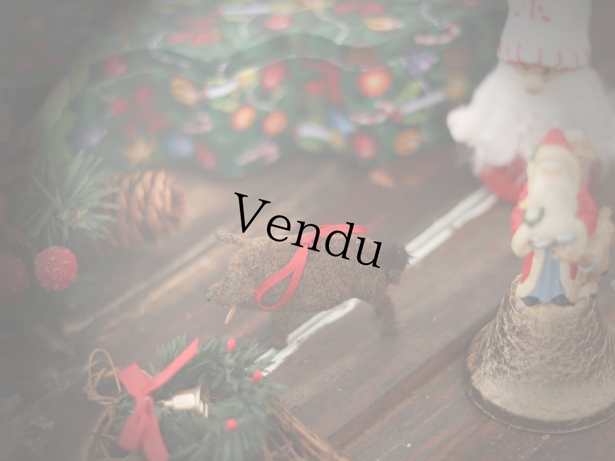 画像27: Wagner Handwork  小さな動物たちシリーズ/赤いリボンのクリスマスオーナメント / Wagner Künstlerschutz (27)