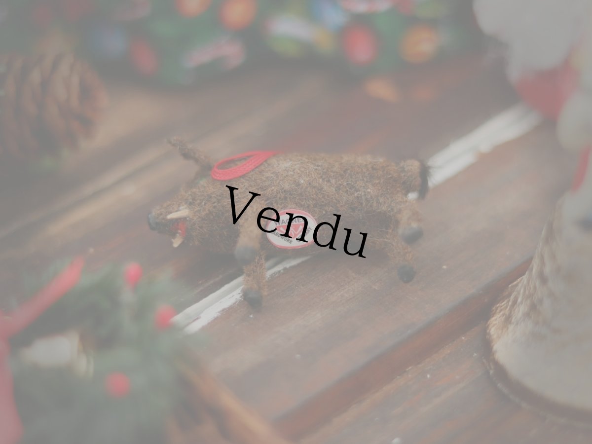 画像32: Wagner Handwork  小さな動物たちシリーズ/赤いリボンのクリスマスオーナメント / Wagner Künstlerschutz (32)