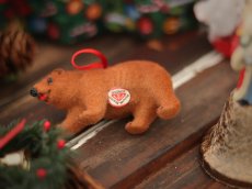 画像26: Wagner Handwork  小さな動物たちシリーズ/赤いリボンのクリスマスオーナメント / Wagner Künstlerschutz (26)