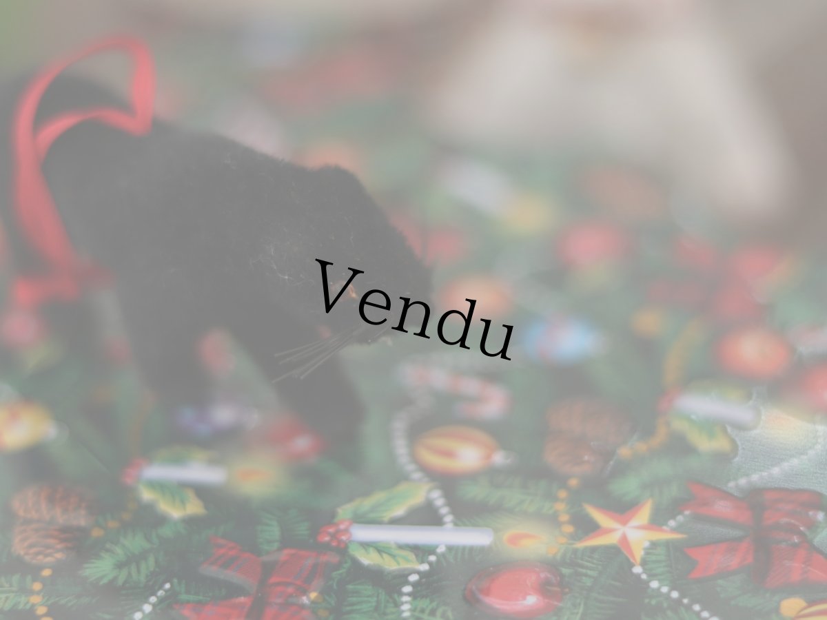 画像12: Wagner Handwork  小さな動物たちシリーズ/赤いリボンのクリスマスオーナメント / Wagner Künstlerschutz (12)