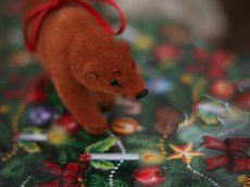 画像22: Wagner Handwork  小さな動物たちシリーズ/赤いリボンのクリスマスオーナメント / Wagner Künstlerschutz (22)