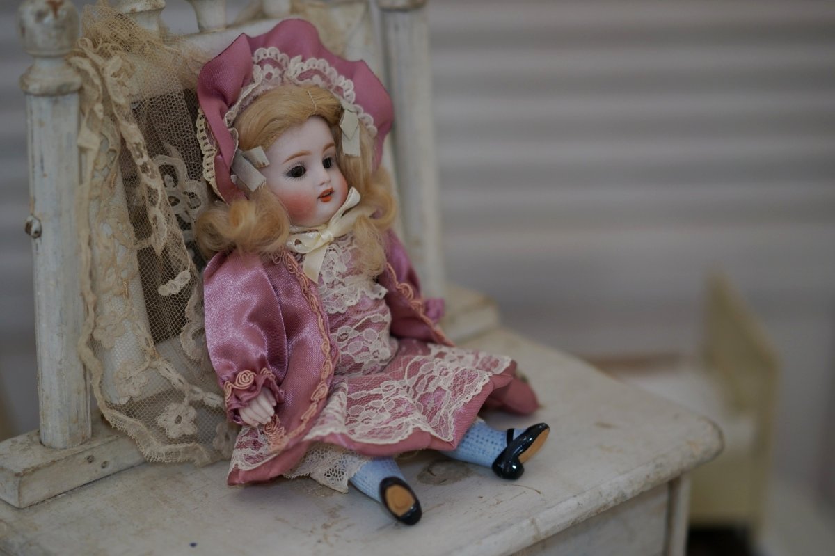 画像3: Kestner all bisque // Sleep eyes // Blue socks //7.5in (3)