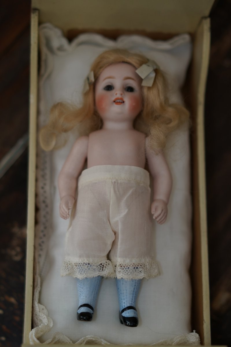 画像7: Kestner all bisque // Sleep eyes // Blue socks //7.5in (7)