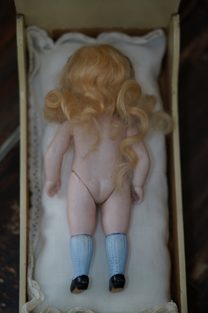 画像9: Kestner all bisque // Sleep eyes // Blue socks //7.5in (9)