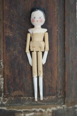 画像1: Wooden Peg Doll A//11.2in (1)