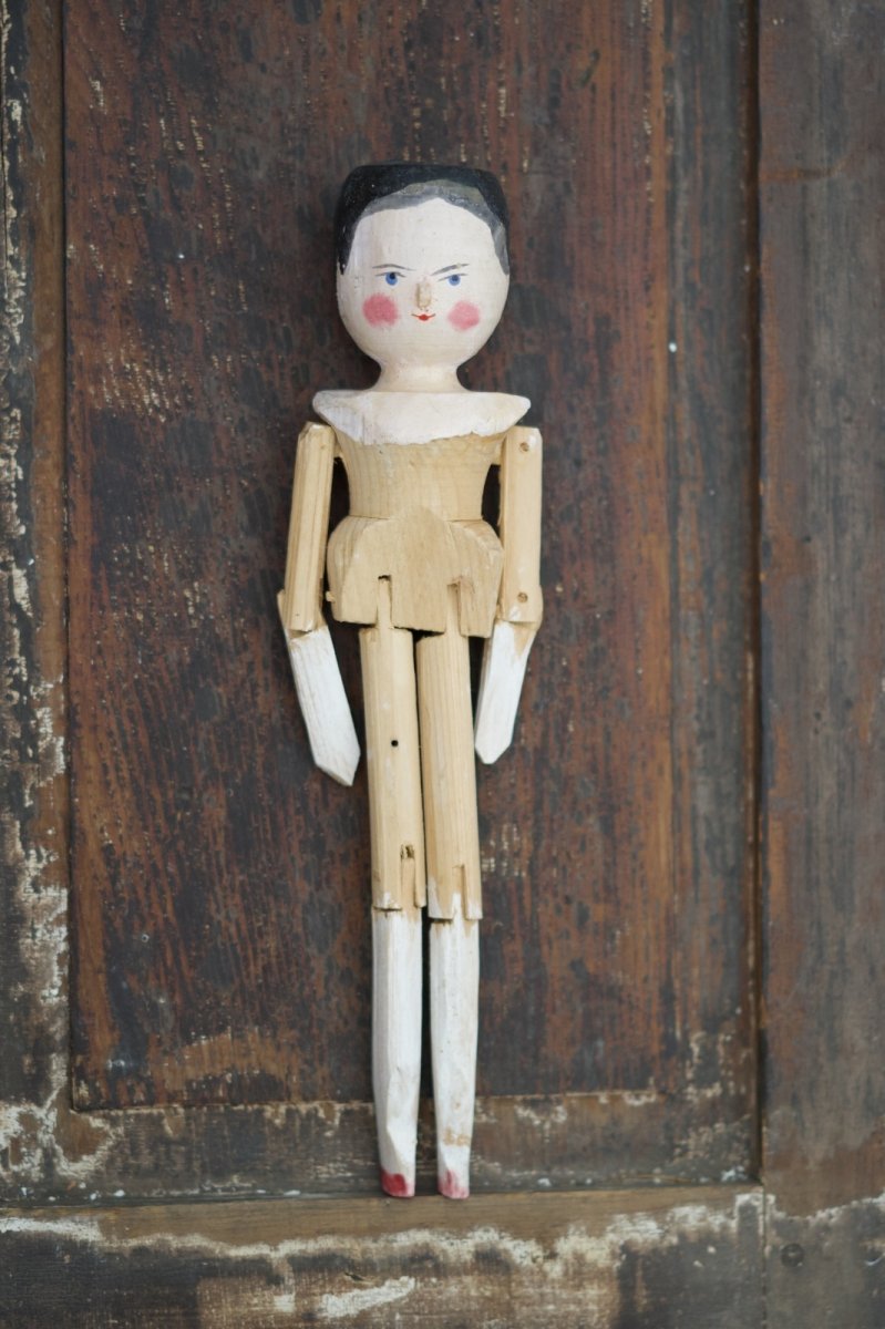 画像1: Wooden Peg Doll B //11in (1)
