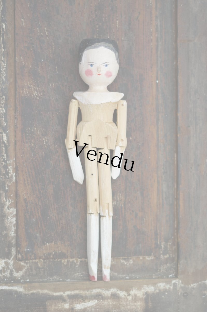 画像1: Wooden Peg Doll B //11in (1)