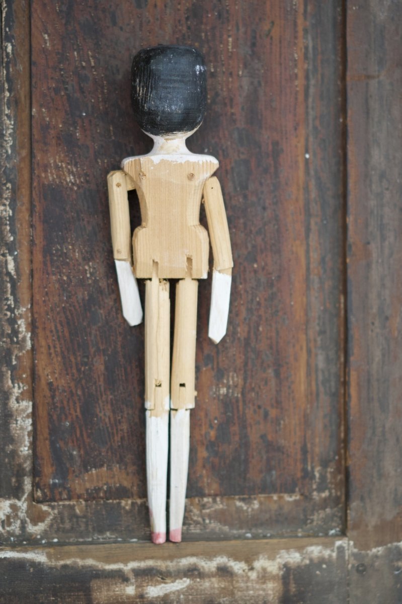 画像2: Wooden Peg Doll C//11.4in (2)