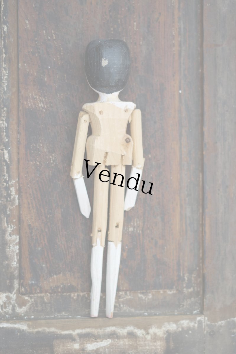 画像2: Wooden Peg Doll D//11.2in (2)