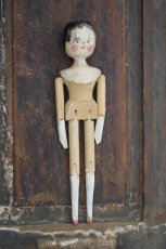画像1: Wooden Peg Doll E//11.4in (1)