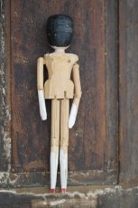 画像2: Wooden Peg Doll F//12.2in (2)