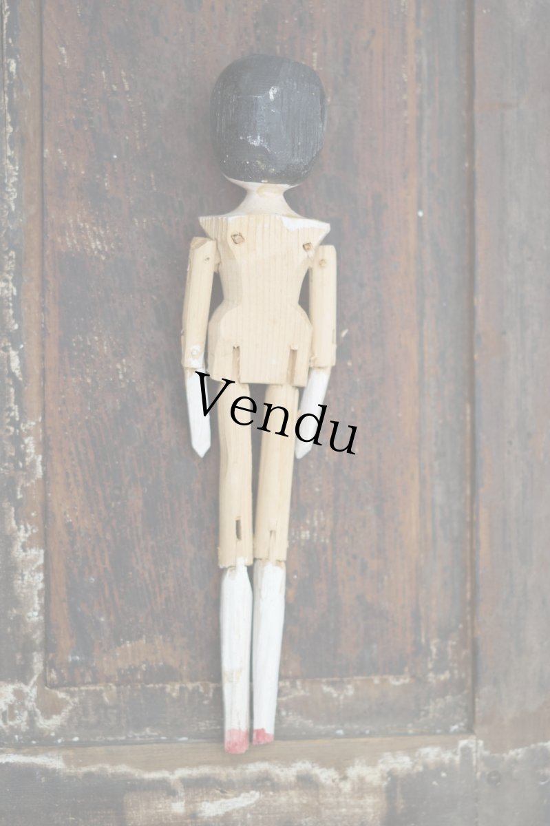 画像2: Wooden Peg Doll G//11.8in (2)