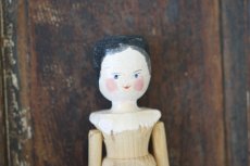 画像3: Wooden Peg Doll A//11.2in (3)