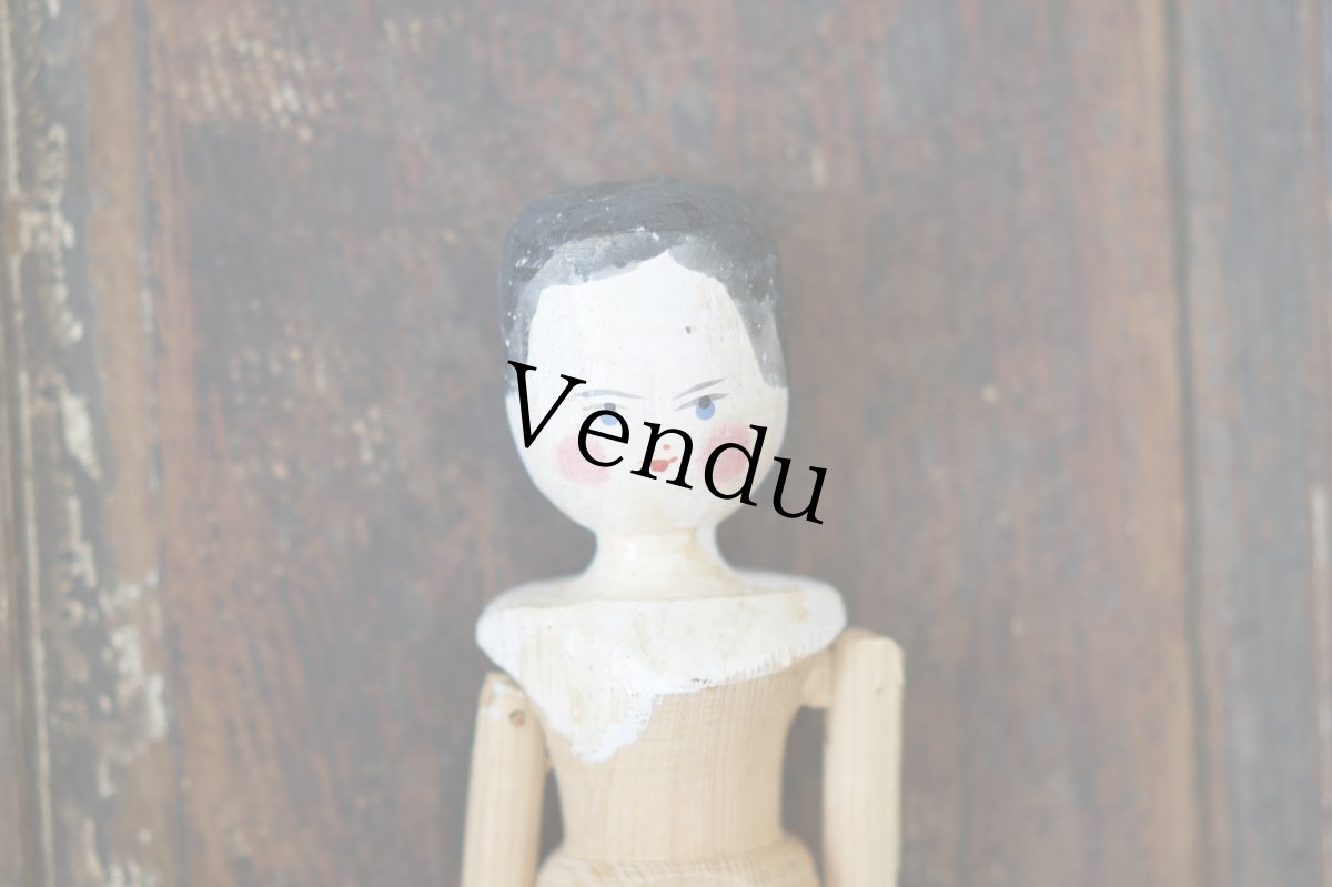 画像3: Wooden Peg Doll C//11.4in (3)