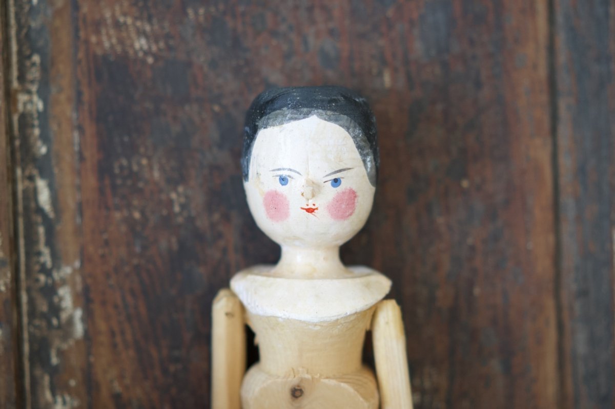 画像3: Wooden Peg Doll D//11.2in (3)