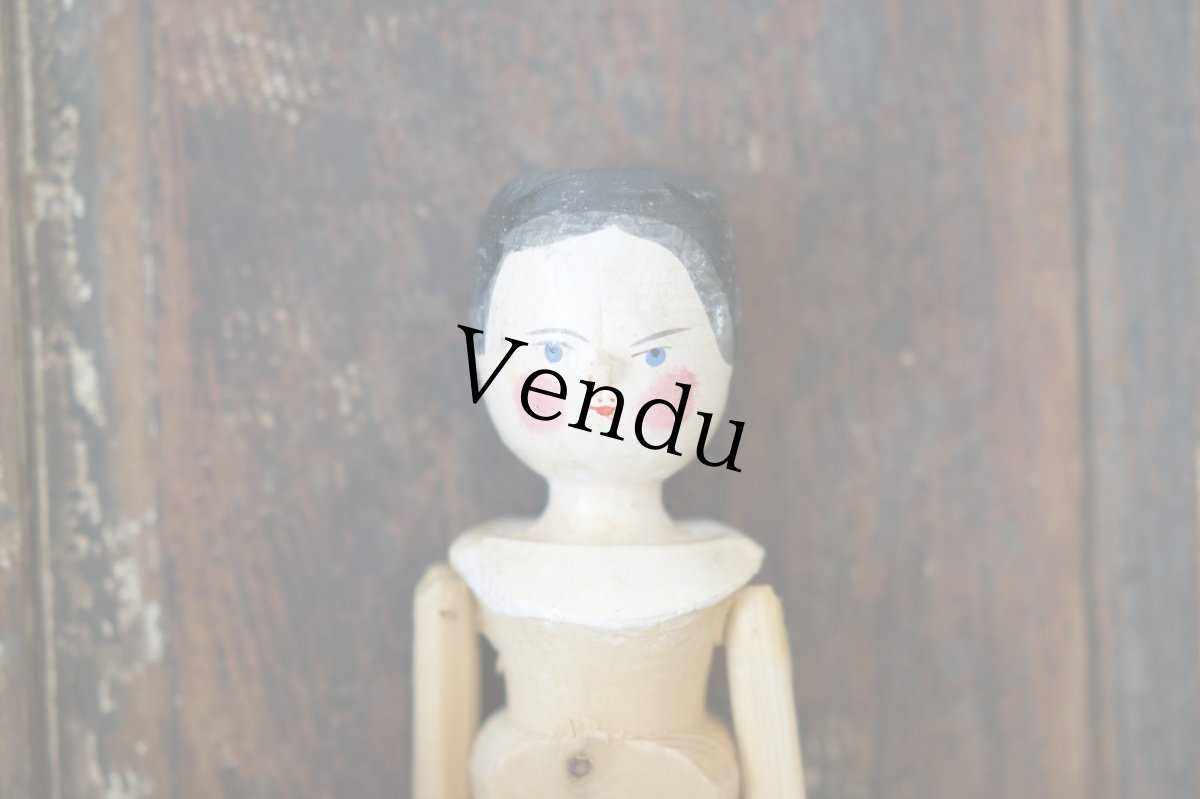 画像3: Wooden Peg Doll D//11.2in (3)