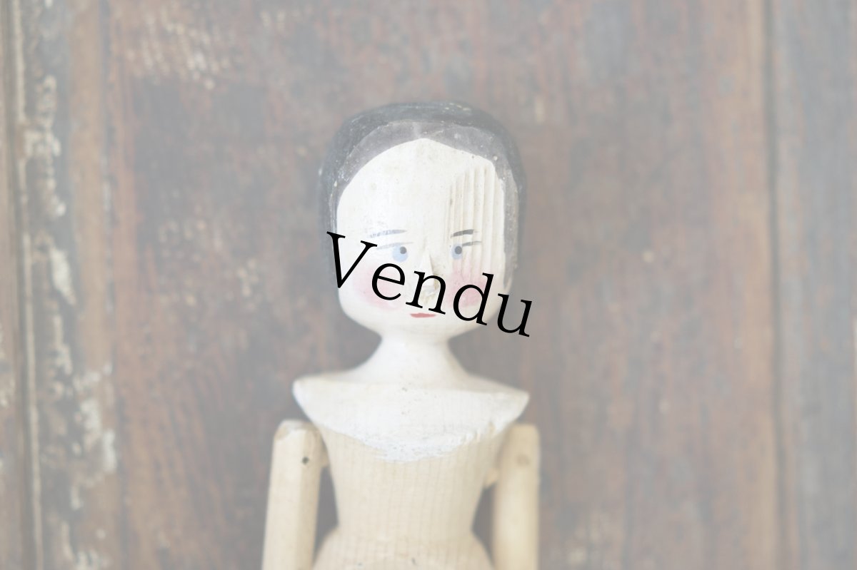 画像3: Wooden Peg Doll G//11.8in (3)