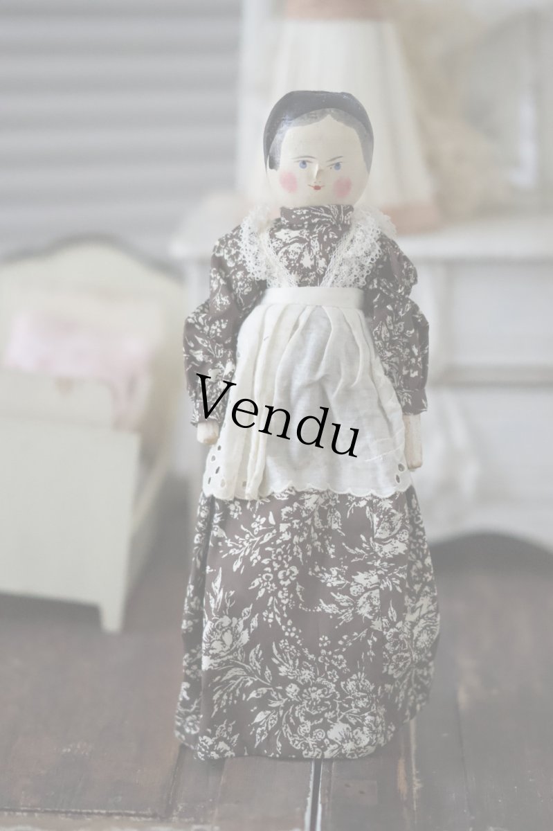 画像3: Wooden Peg Doll //11.5in (3)