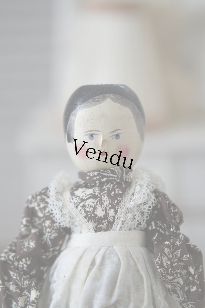 画像4: Wooden Peg Doll //11.5in (4)