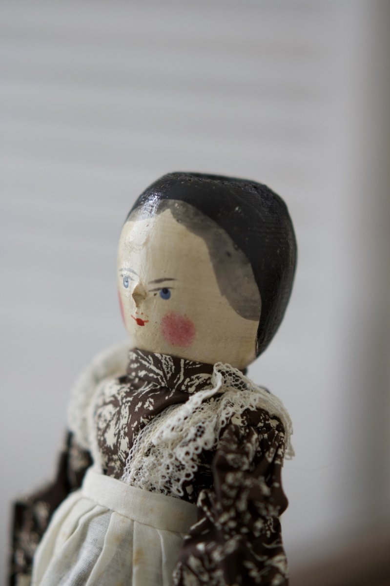 画像6: Wooden Peg Doll //11.5in (6)