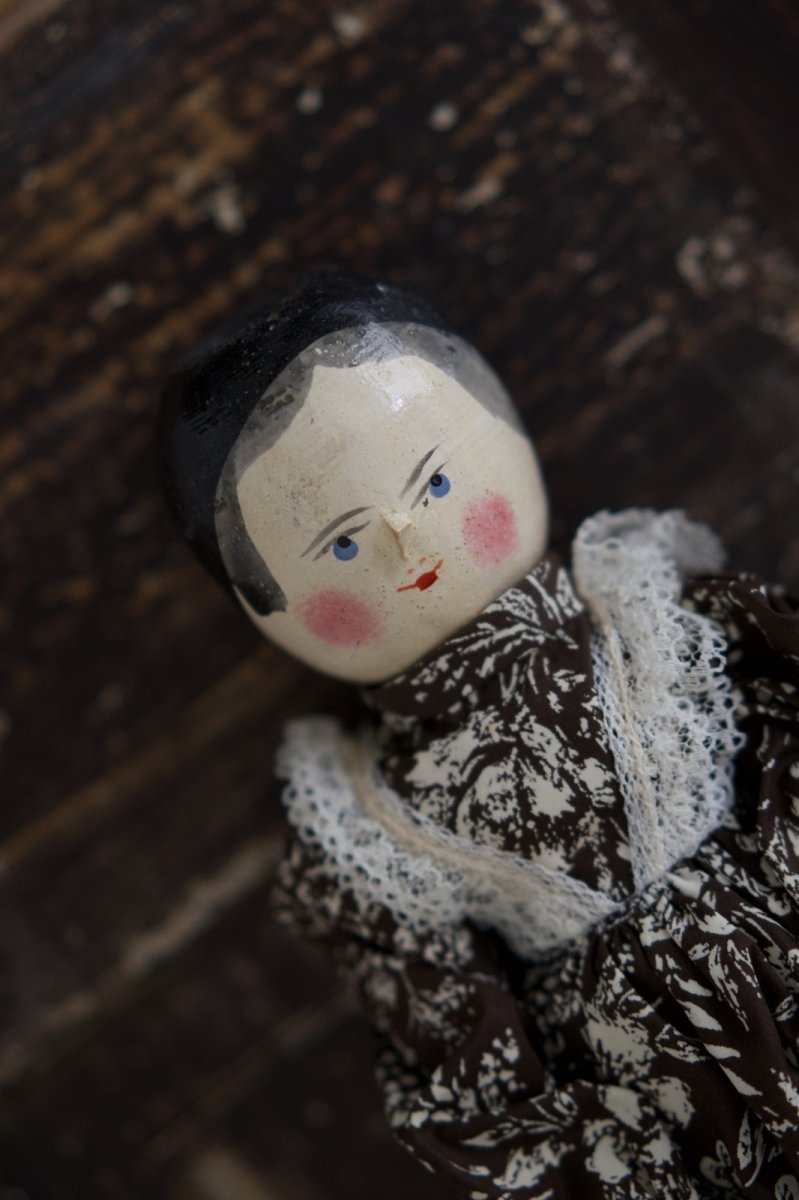 画像11: Wooden Peg Doll //11.5in (11)