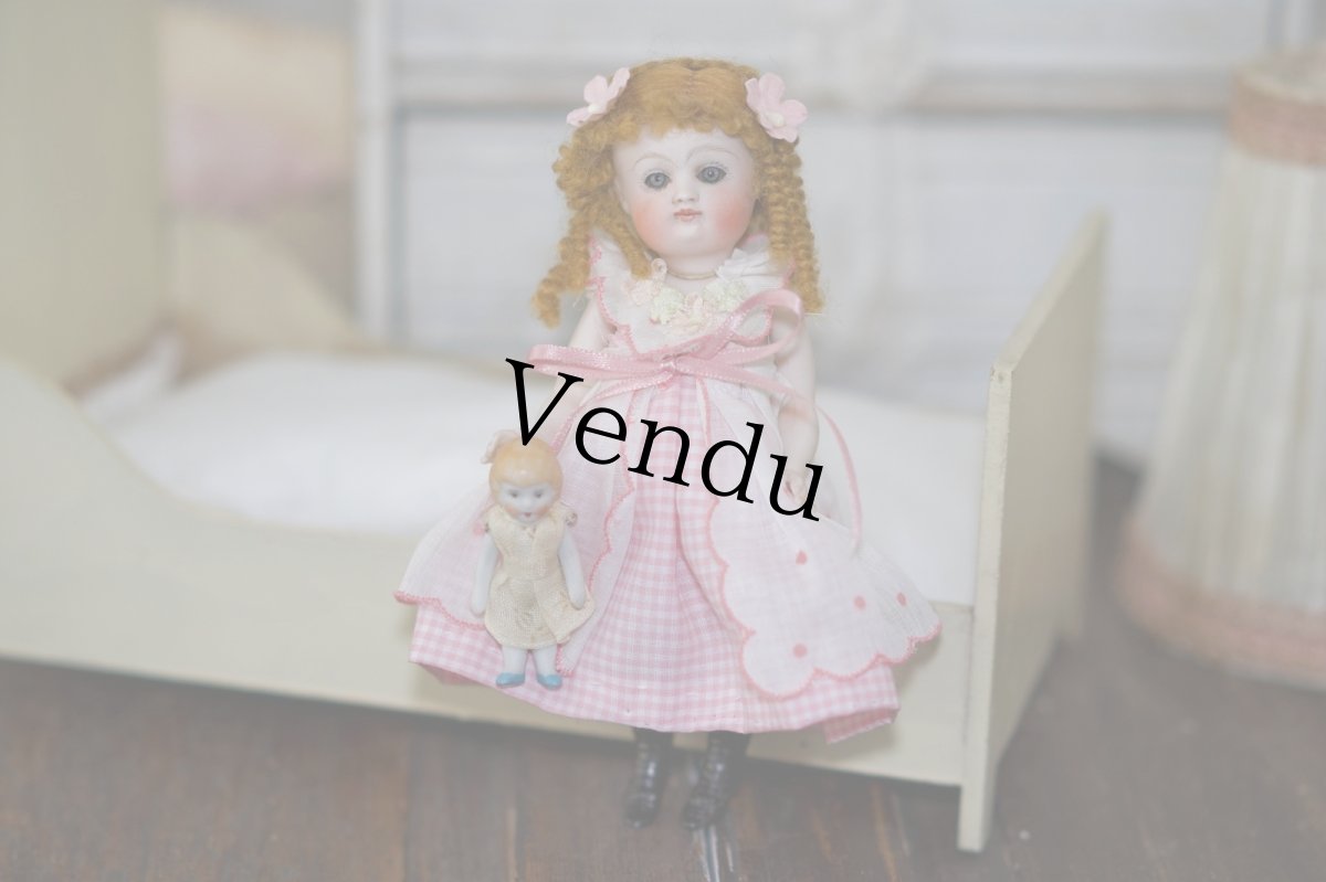 画像1: Kestner&mignonette //all bisque doll // 6.5in (1)