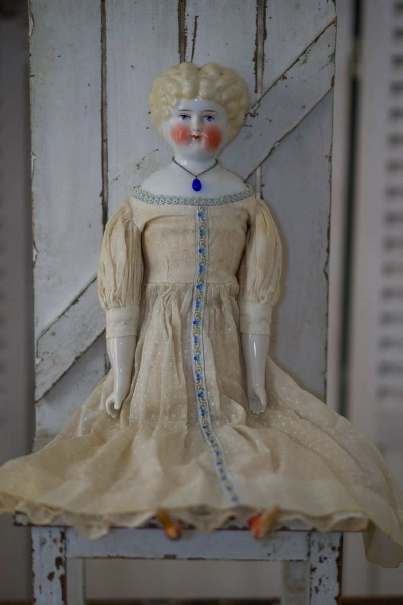 画像1: China Head Doll //blond//19in (1)