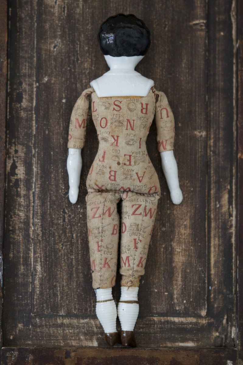画像11: China Head Doll //Hertwig & Co.// Ester // Alphabet Print Body//10.5in (11)