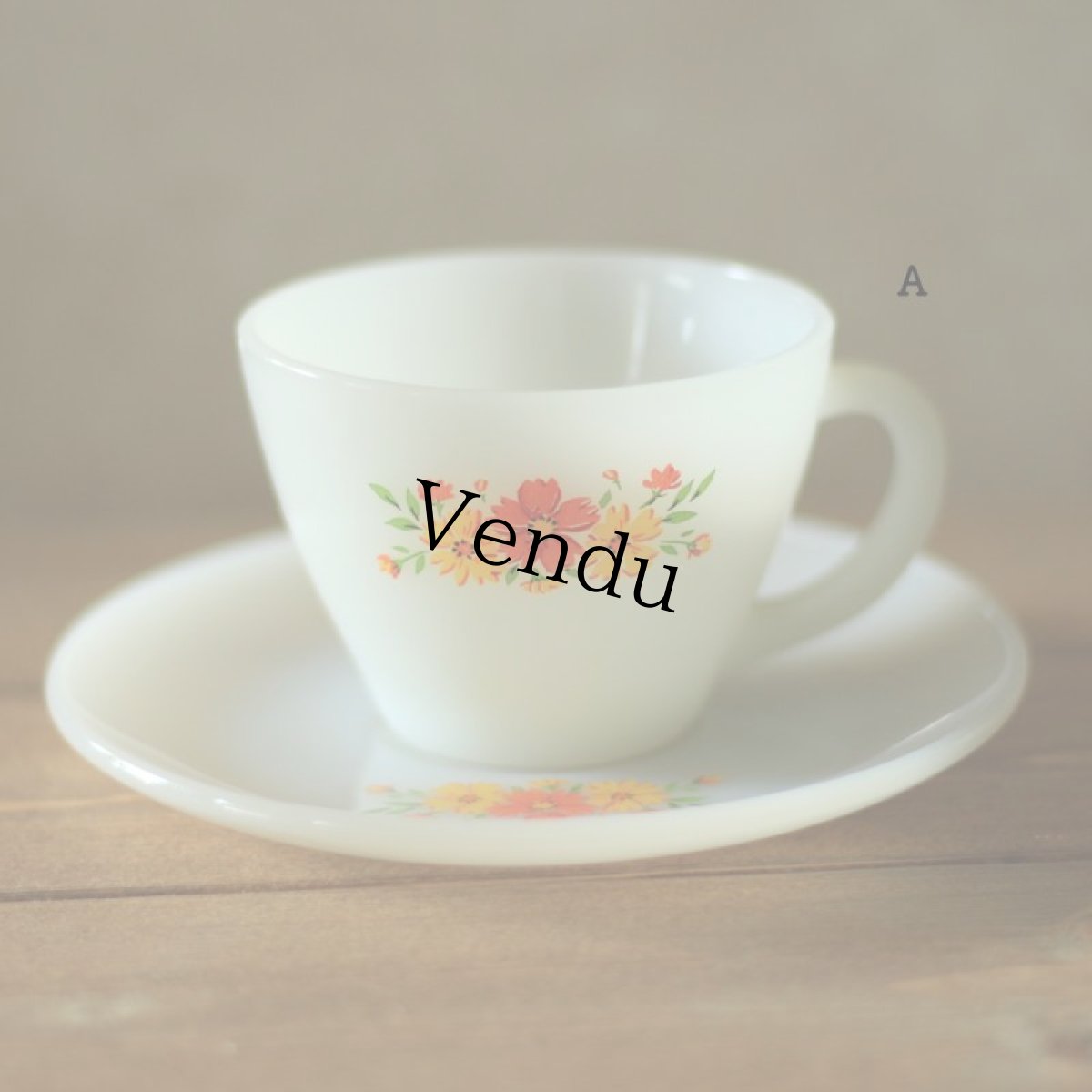 画像2: Fire King ANCHOR HOCKING  Cup&saucer＊ (2)