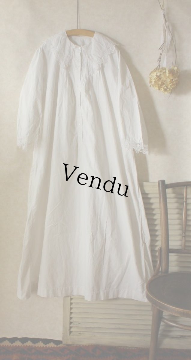 画像14: アンティーク フレンチワンピース (14)