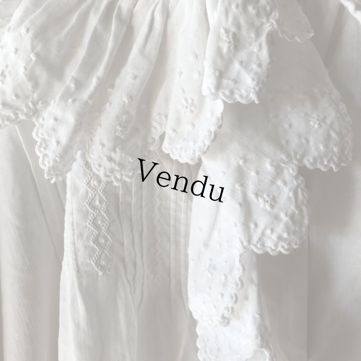 画像7: アンティーク フレンチワンピース (7)