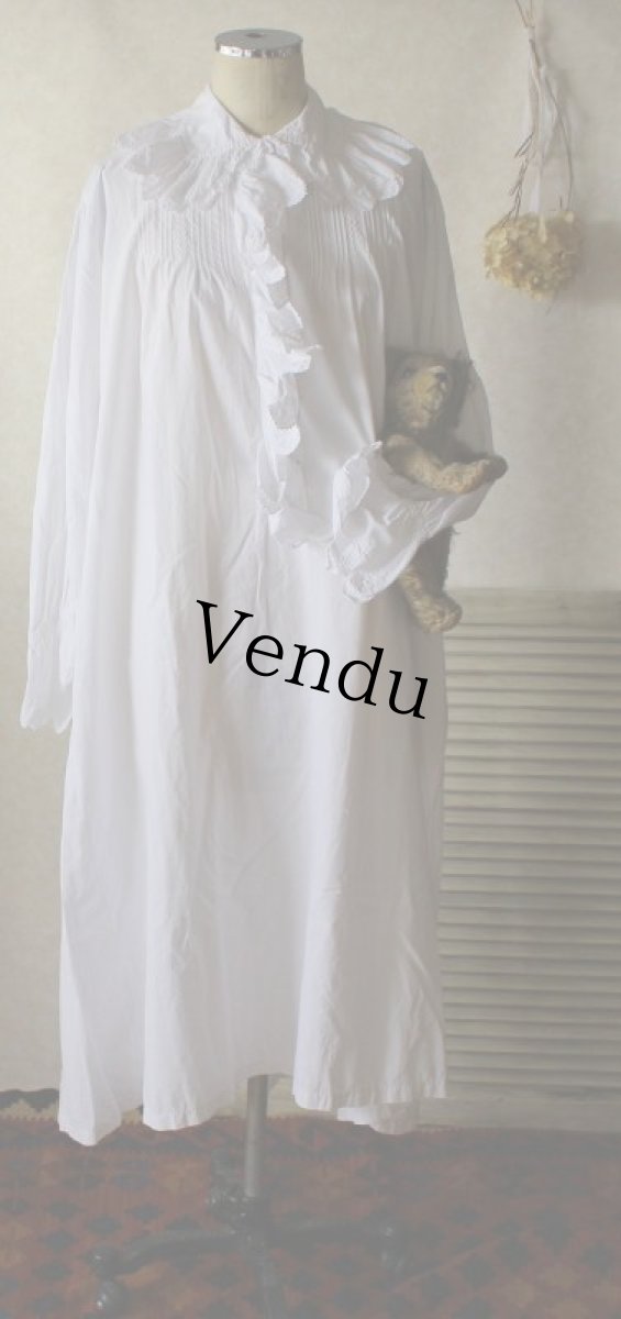 画像1: アンティーク フレンチワンピース (1)