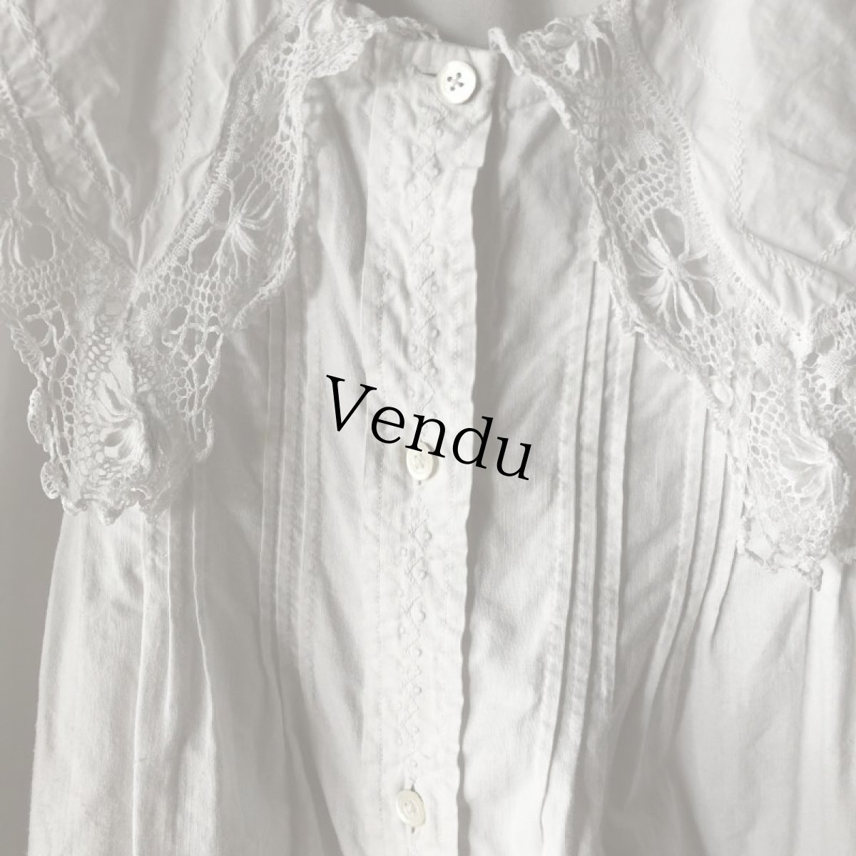 画像8: アンティーク フレンチワンピース (8)