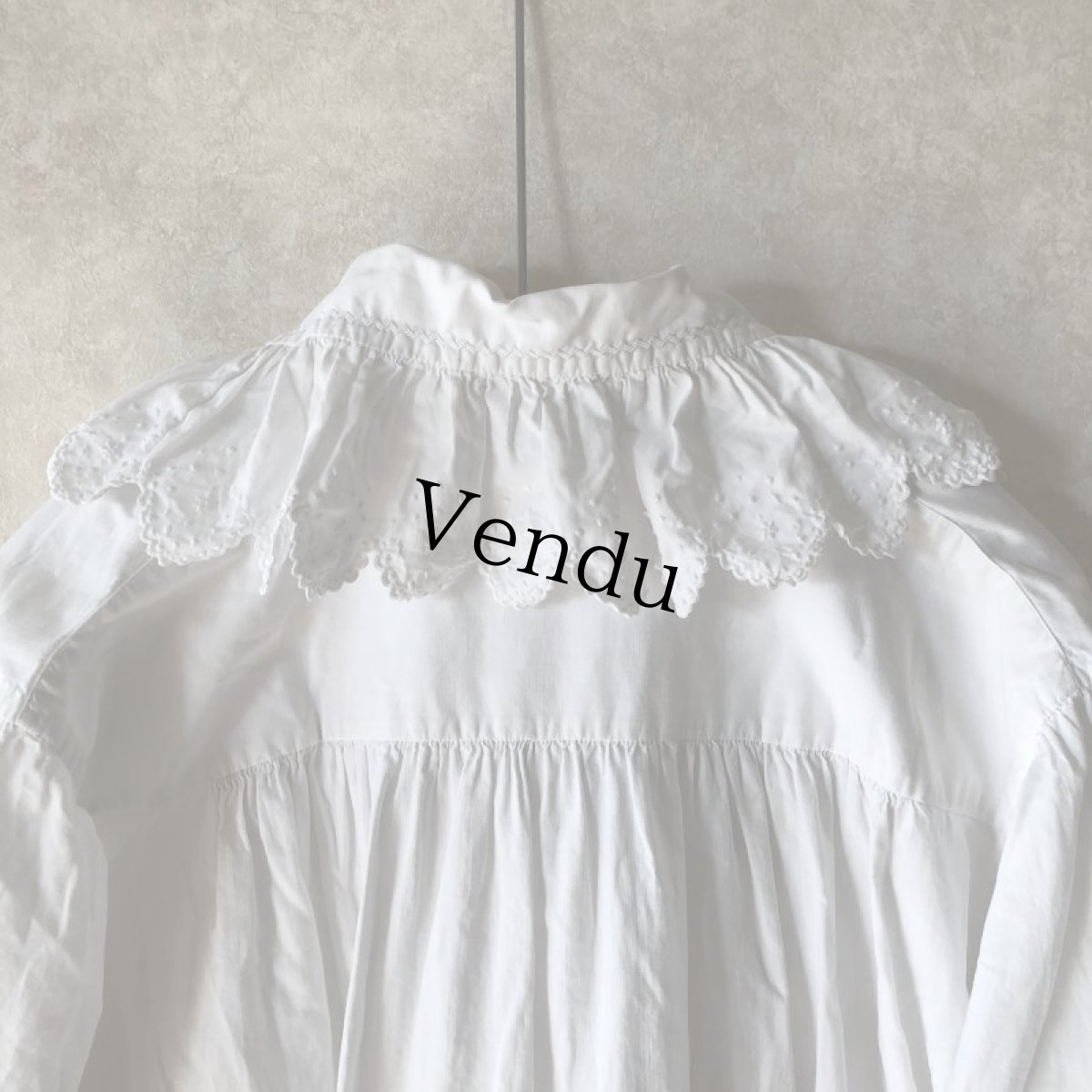 画像12: アンティーク フレンチワンピース (12)