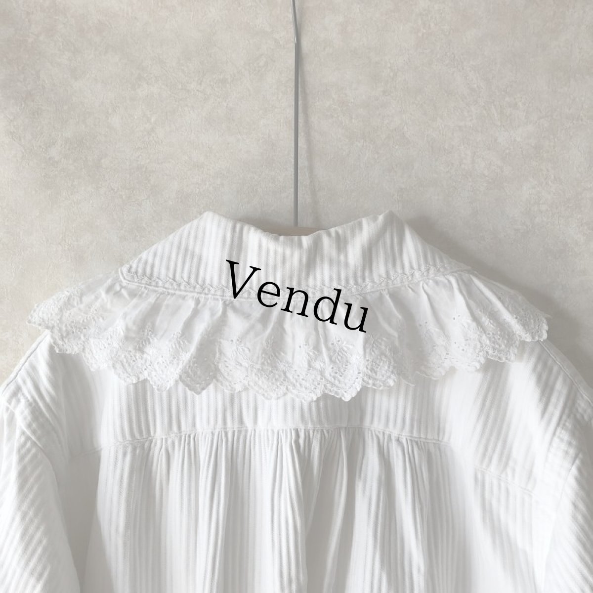 画像9: アンティーク フレンチワンピース (9)