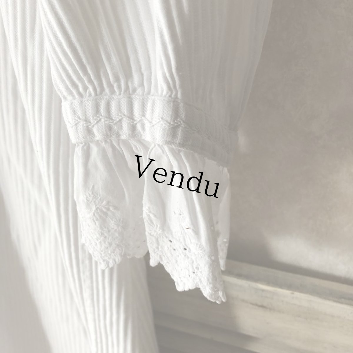 画像8: アンティーク フレンチワンピース (8)