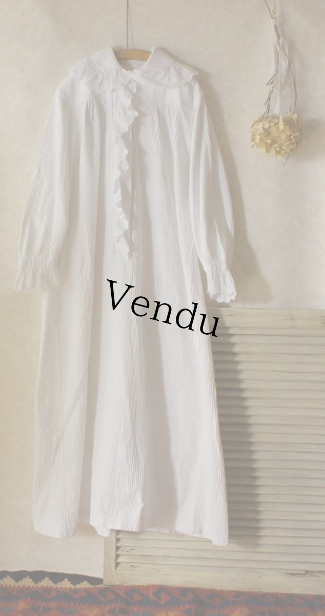 画像12: アンティーク フレンチワンピース (12)