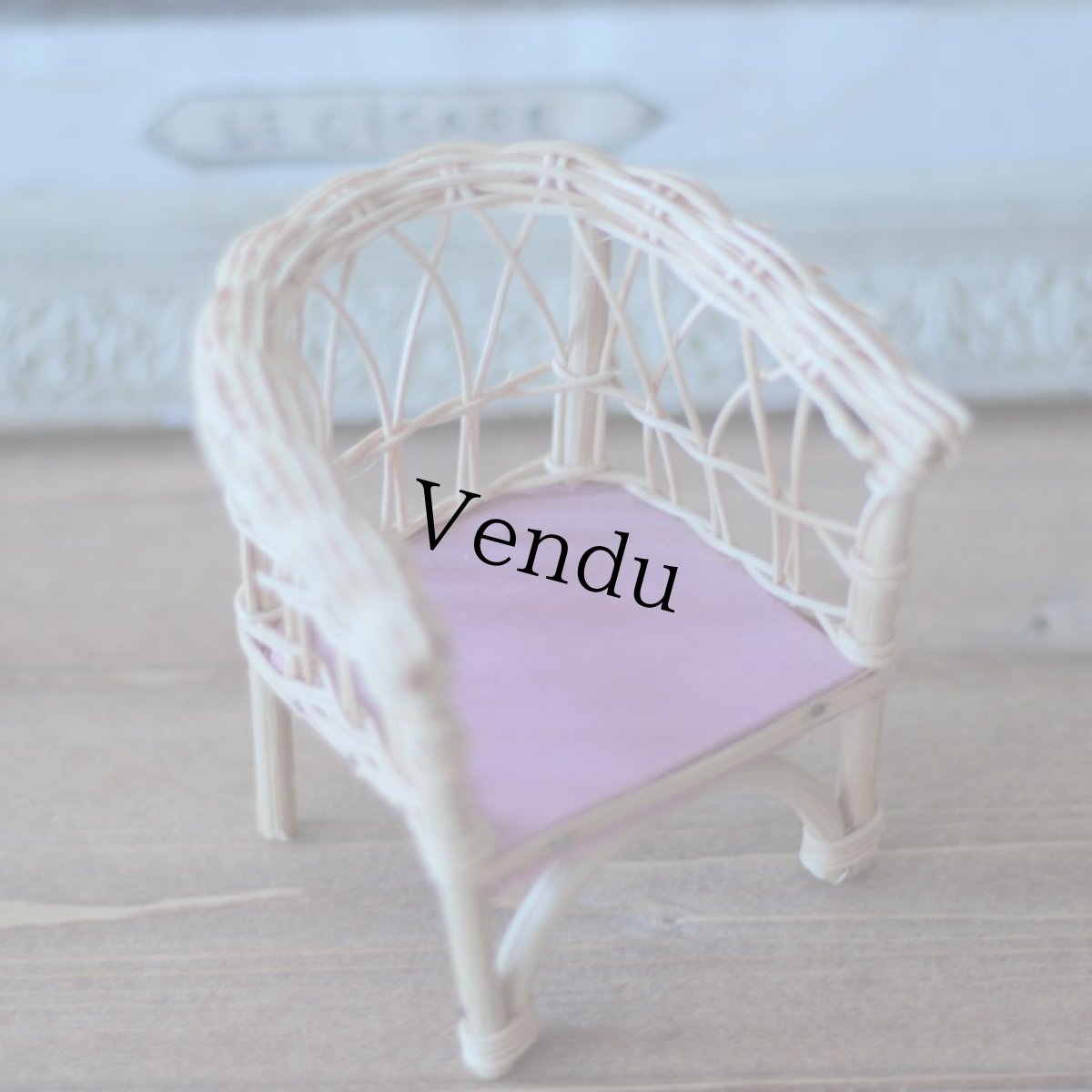 画像3: Harrods 籐チェア (3)