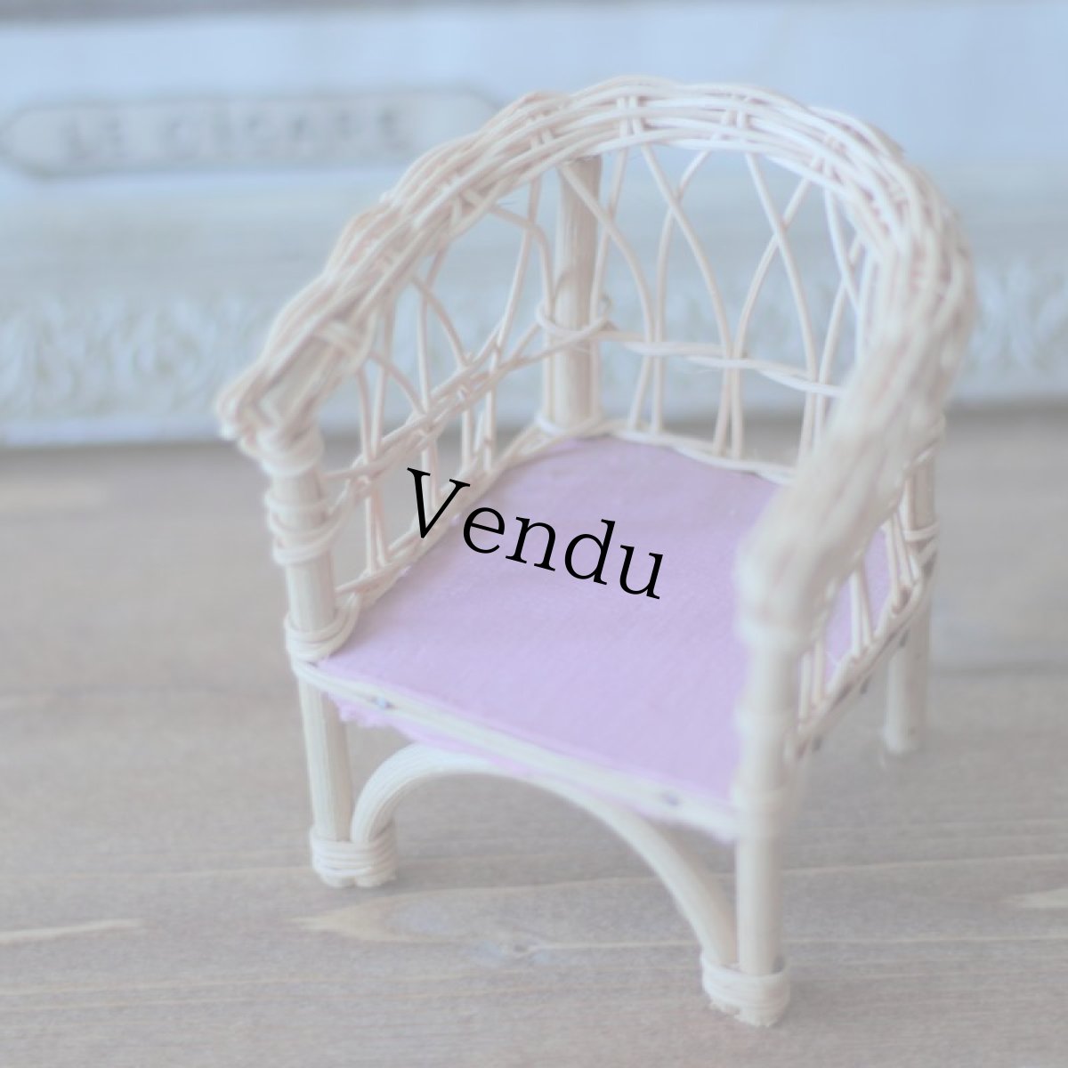 画像2: Harrods 籐チェア (2)