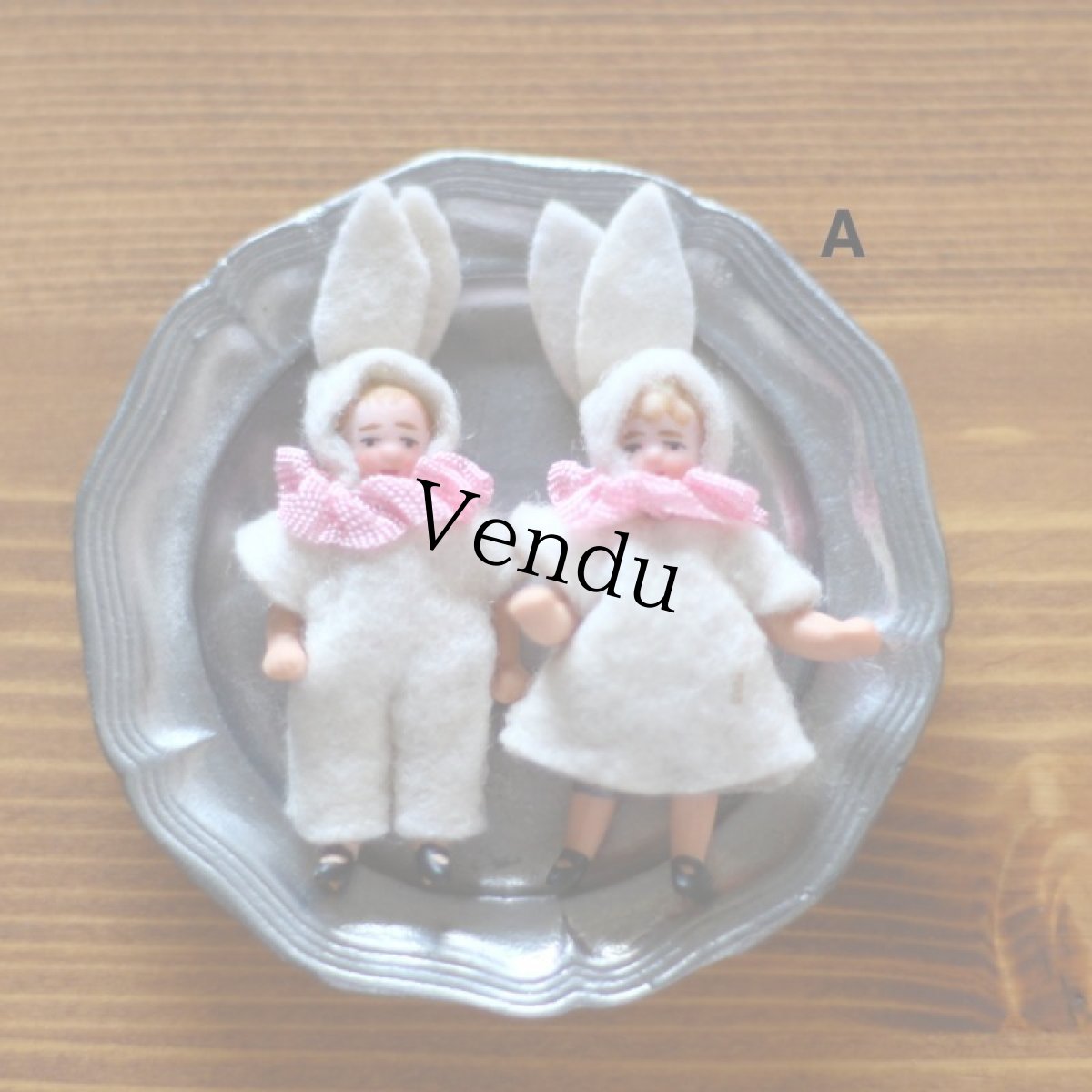 画像2: Hertwig ミニバニーミニョネットペア (2)