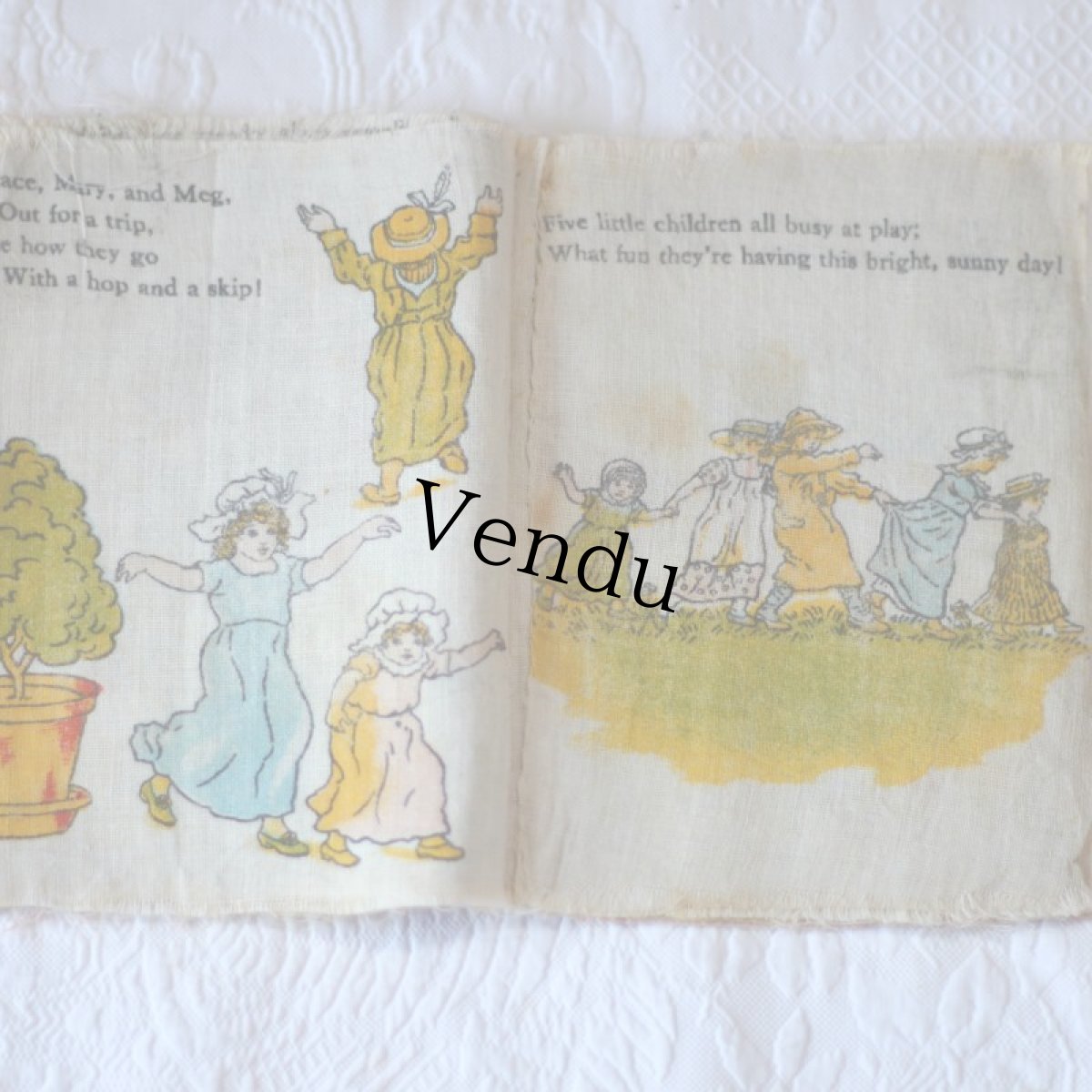 画像4: Ring-Round A-Rosy/Kate Greenaway CLOTH BOOK (4)